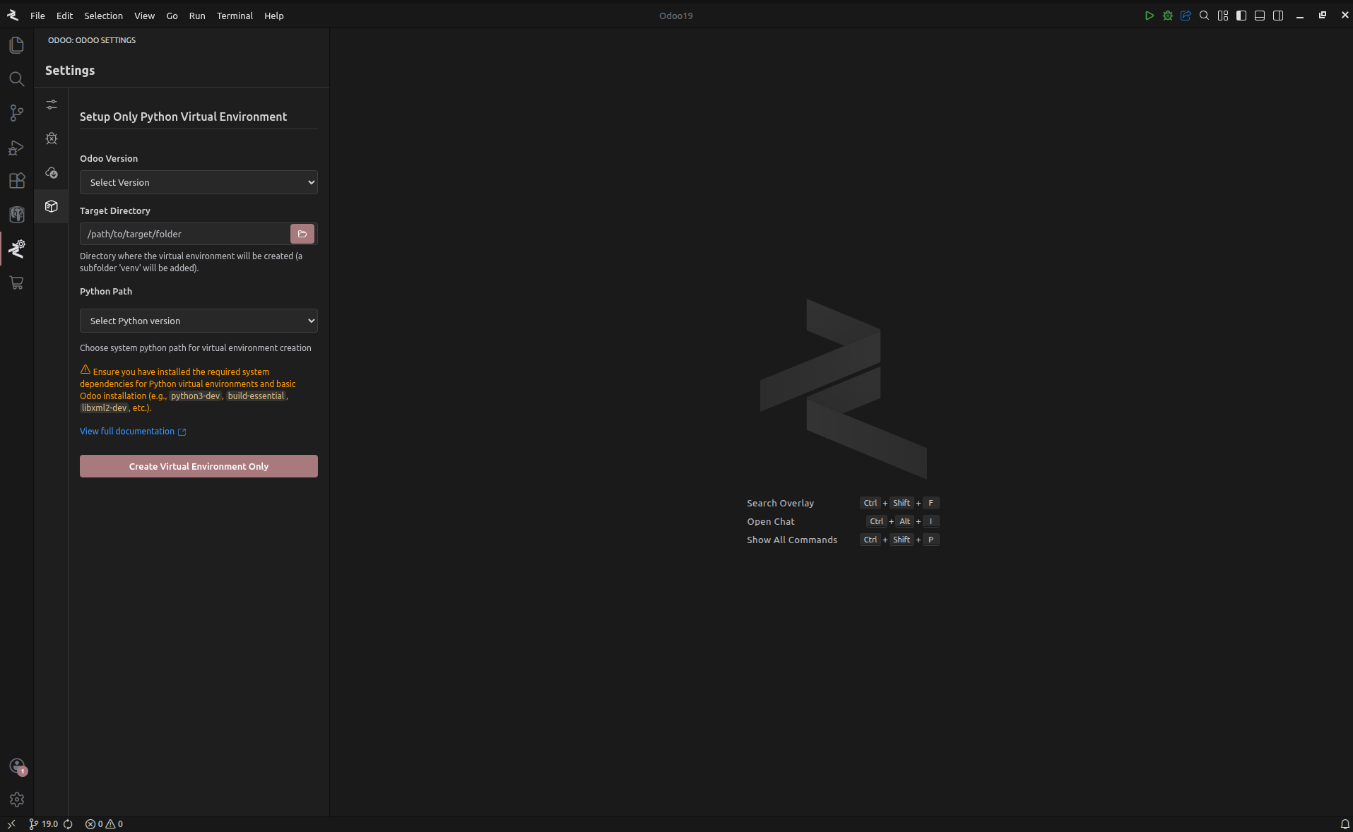 Virtual Environment Setup
