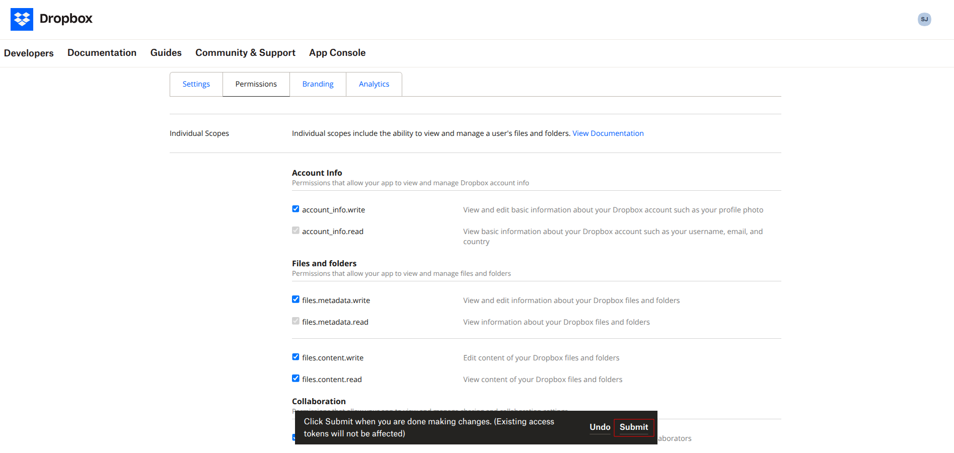 Permissions