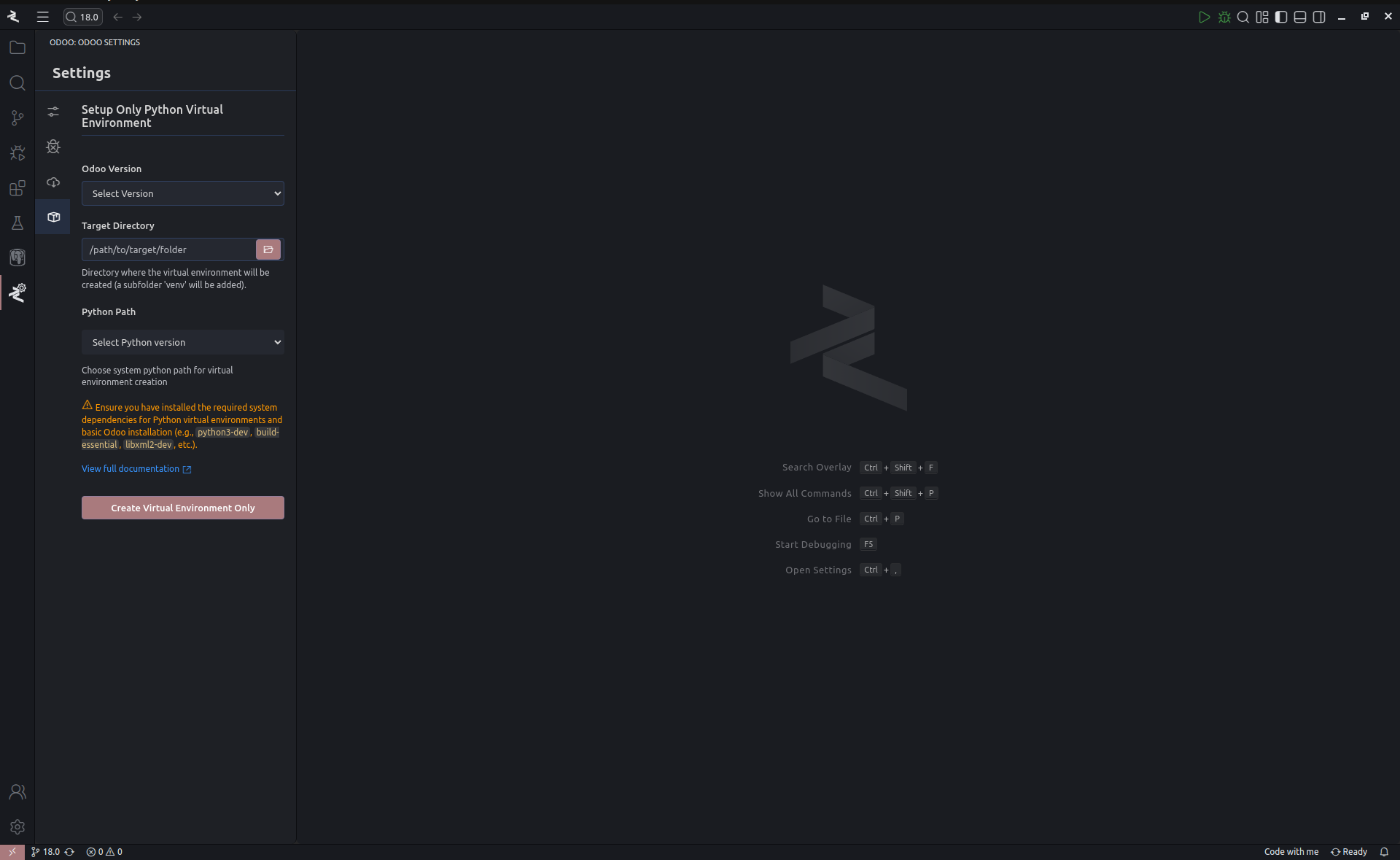 Odoo Venv Creator