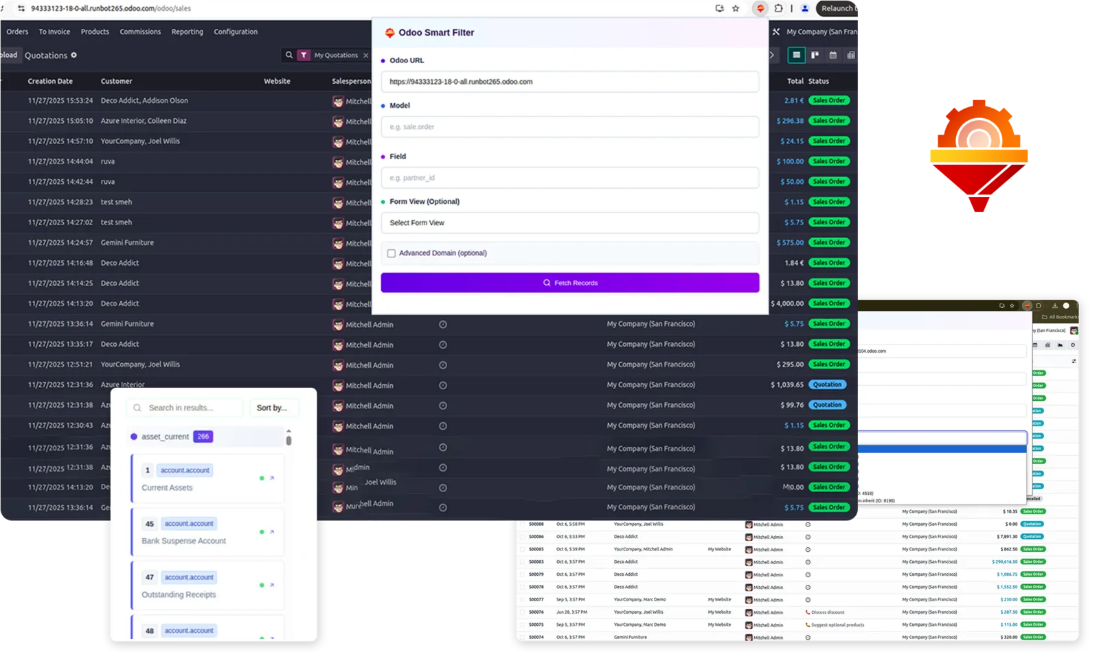 Odoo Smart Filter filtering records in Odoo