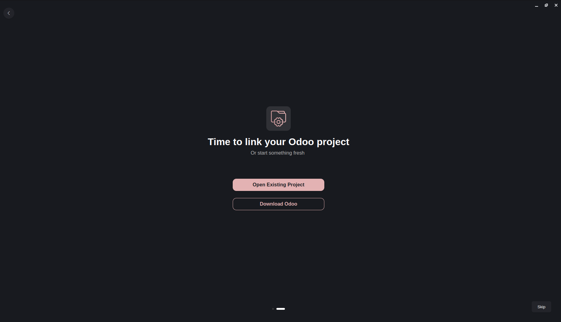 Welcome Screen