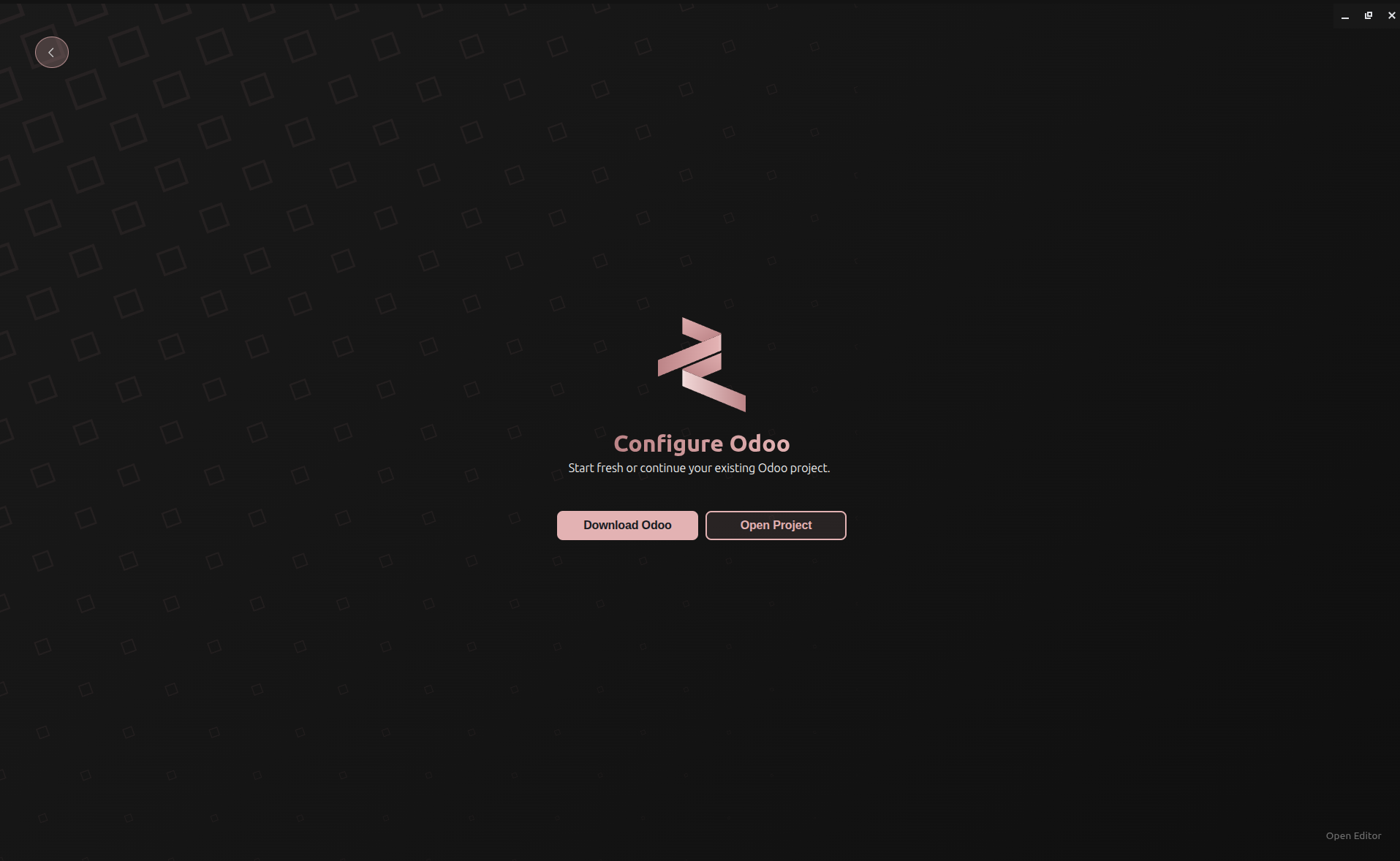 Welcome Screen